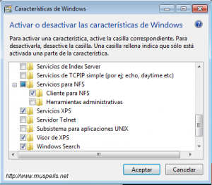 Activar Desactivar Caracteristicas De Windows